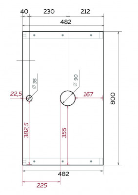 Тумба под раковину 1Marka GRUNGE LOFT 80П 1в.я Бетон светлый (У85851)