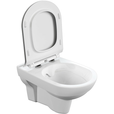 Комплект унитаза с инсталляцией Cersanit City 64121 сид микролифт клавиша смыва хром