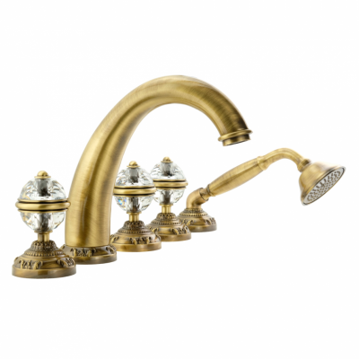 MIGLIORE Cristalia 18581 смеситель на борт ванны, бронза