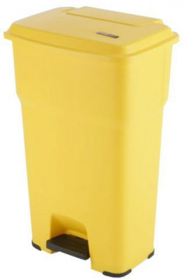 Vileda Гера контейнер пластиковый с педалью и крышкой 85 л 49х39х79 см