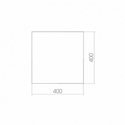 Зеркало прямоугольное MIXLINE 400х400 (525025)