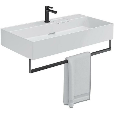 Раковина подвесная Kerama Marazzi Logica 90 LO.wb.90.1 белая глянцевая прямоугольная