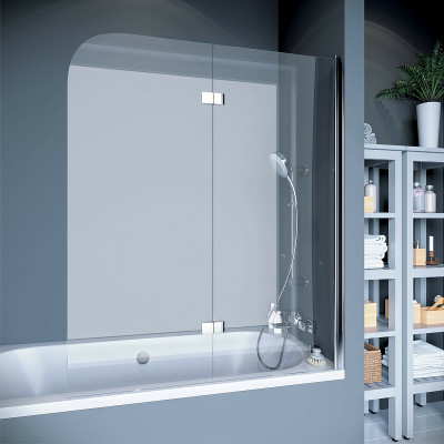 Шторка на ванну Koller Pool Waterfall Line 115 QP97 R пр-ль хром стекло рифленое