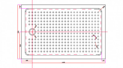 Акриловый поддон CEZARES TRAY-A-AH-140/90-15-W