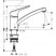 Hansgrohe Logis 71830000 смеситель для кухни, хром