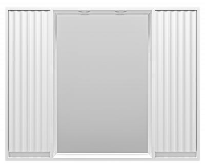 Зеркальный шкаф в ванную Brevita Balaton 980x140x800 белый (BAL-04100-01-011)