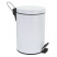 WasserKRAFT K-635WHITE ведро с педалью 5L, белый/хром