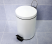 WasserKRAFT K-635WHITE ведро с педалью 5L, белый/хром