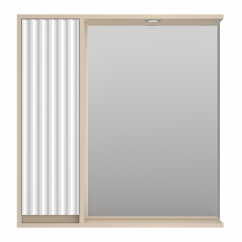 Зеркальный шкаф Brevita Balaton 80 BAL-04080-03-01Л левый (белый, бежевый)