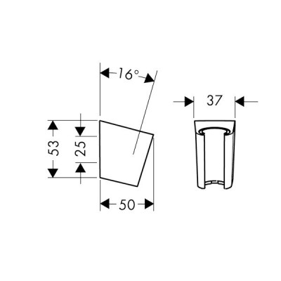 Hansgrohe Porter’S 28331000 держатель ручного душа, хром