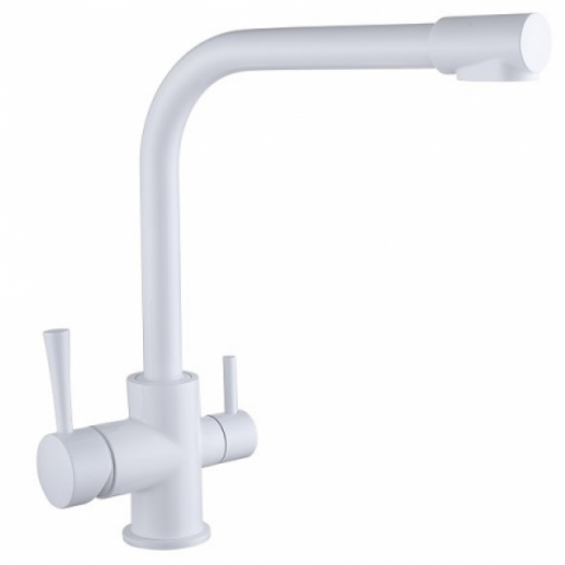 Смеситель для кухни KAISER Merkur 26044-10 под фильтр, белый