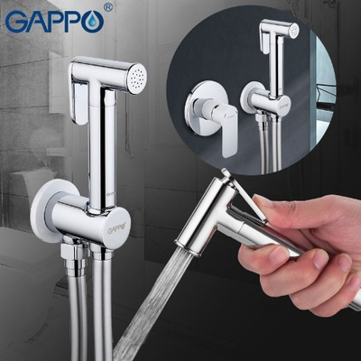 Смеситель для биде Gappo G7248, белый/хром