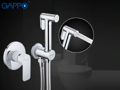 Смеситель для биде Gappo G7248, белый/хром