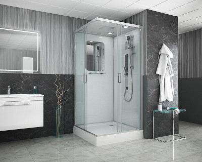 Душевая кабина Niagara Premium 90x90 NG-6001-01GQ с гидромассажем квадратная