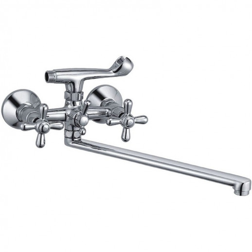 Смеситель для ванны Haiba HB2125 универсальный (латунь) хром