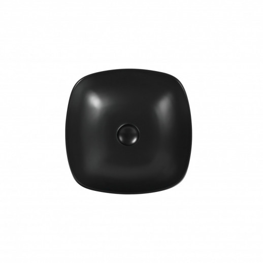 Накладная раковина Aquanet TREND-1-MB 40х40 см, черная матовая (273684)