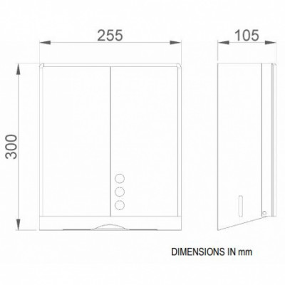 Диспенсер для бумажных полотенец (черный) NOFER 04046.N