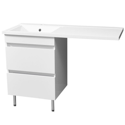 Раковина Stella Polar Мадлен 120 L SP-00000026 на стиральную машину белая