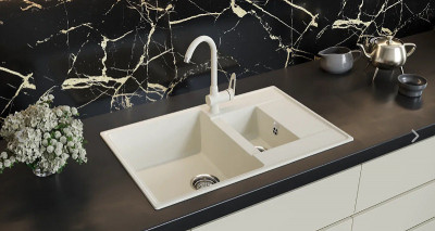 Смеситель для кухни Ulgran Quartz UQ-006-01 высота 365 мм однорычажный жасмин