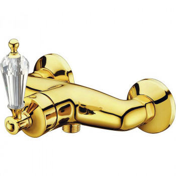 Смеситель Boheme Vogue Oro 214-SW для душа золото / ручка прозрачные кристаллы Swarovski