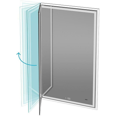 Зеркало в ванную Kerama Marazzi Tecno 65 M TE.M.mi.65 с подсветкой с бесконтактным выкл с подогревом и часами прямоугольное