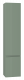 Шкаф-пенал в ванную Brevita Victory 35 подвесной правый (зеленый) VIC-05035-080R  (VIC-05035-080R)