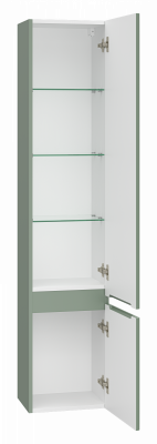 Шкаф-пенал в ванную Brevita Victory 35 подвесной правый (зеленый) VIC-05035-080R