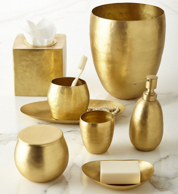 KASSATEX Nile ANL-WB корзина для мусора, матовое золото