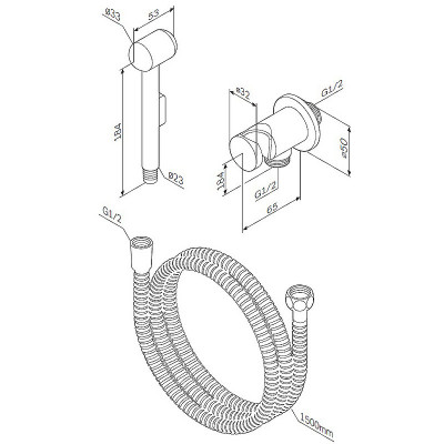 Гигиенический душ AM.PM F0202100 Хром