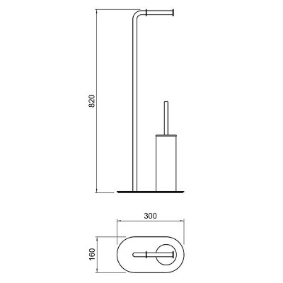 Напольная стойка Schein 9302BG золото матовое