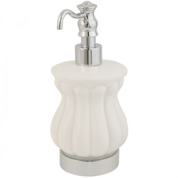 Дозатор для жидкого мыла настольный Migliore Olivia 17483 хром белый