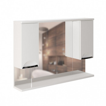 Зеркальный шкаф в ванну навесной с подсветкой MIXLINE Этьен-100 (540871)