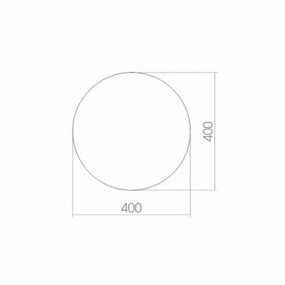 Зеркало круглое MIXLINE 400 (525521)