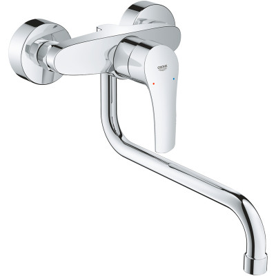 Кухонный смеситель Grohe Eurosmart 32224003 хром настенный