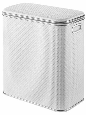 Geralis PWH-B PUNTO корзина для белья белая, кант хром, стандарт