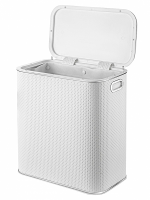 Geralis PWH-B PUNTO корзина для белья белая, кант хром, стандарт