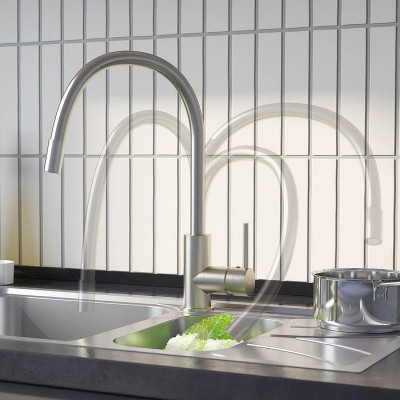 Кухонный смеситель Iddis Kitchen 360 K36BNJ0i05 сатин с гибким изливом