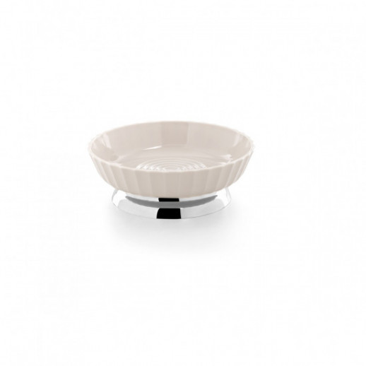 Мыльница Primanova пластик, 12х12х4,5 см бежевый M-SA14-09