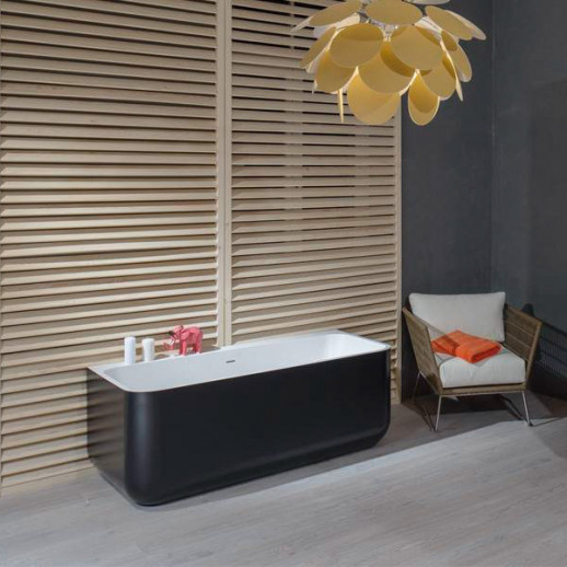 Balteco Gamma 160 Black ванна из искусственного камня Xonyx, 160 см х 71 см
