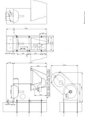Стальной унитаз с умывальником Nofer 13123.R