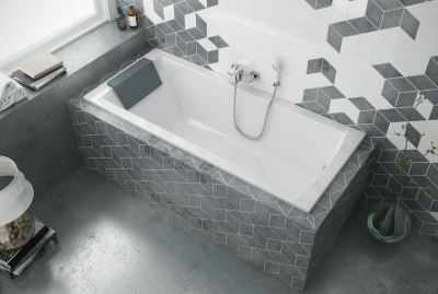 EXCELLENT подголовник Prim для ванны, серый