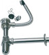 Сливной клапан Nofer 13107 с сифоном и дополнительной трубкой для отверстия от перелива  (13107.B)