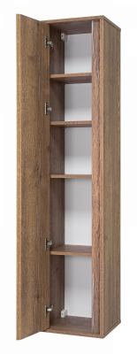 Шкаф-пенал подвесной Brevita Dallas 350x340x1650 темное дерево (DAL-05035-31)