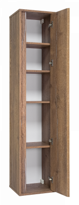 Шкаф-пенал подвесной Brevita Dallas 350x340x1650 темное дерево (DAL-05035-31)