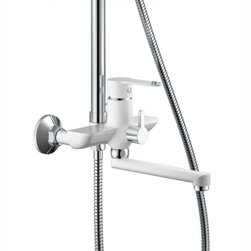 Душевая система Haiba HB24557-8 (латунь) белый, хром