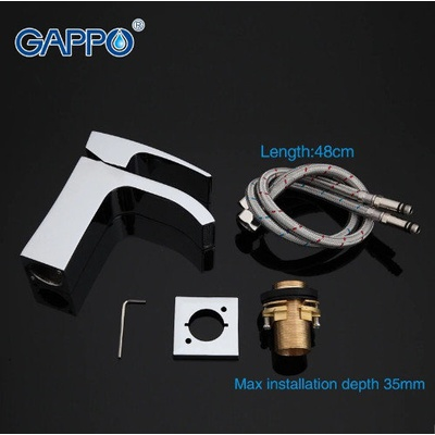 Смеситель для раковины Gappo G1007-1, хром