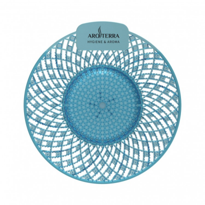 AROTERRA Spiral сетка с таблеткой для писсуара с ароматизатором аромат Морской бриз (синий)