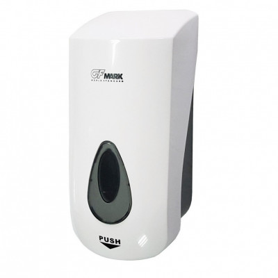Дозатор для жидкого мыла GFmark 626, пластик белый, 1 л