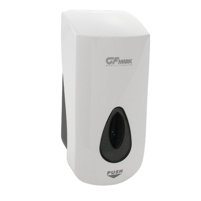 Дозатор для жидкого мыла GFmark 626, пластик белый, 1 л