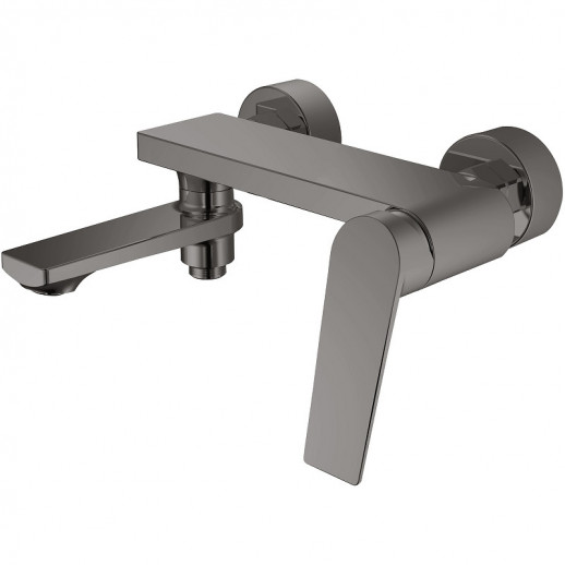 Смеситель для ванны Haiba HB60533-3 с душевым гарнитуром (латунь) пепельный